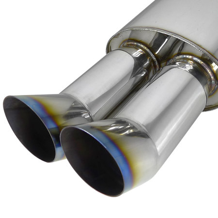 Spec-D Tuning Dual 3 Dtm Muffler With Burnt Tip MF-RS3DTT